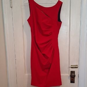 Le Chateau Asymmetrical Red Dress